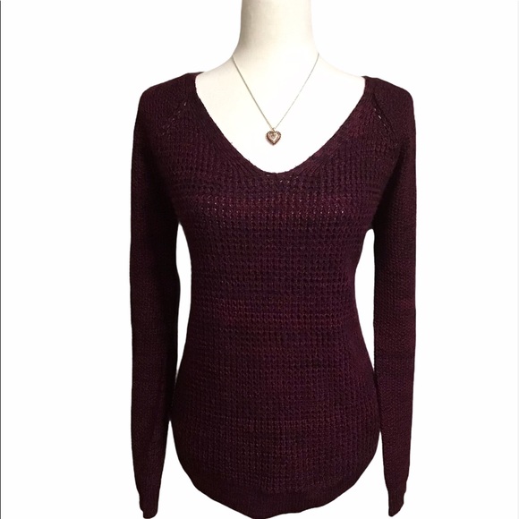 Sweaters - Red V neck Sweater
